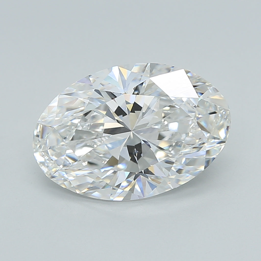 3.03 Carat Oval Shaped, Ideal Cut, D Color, VS1 Clarity, IGI Certified Lab Grown Diamond