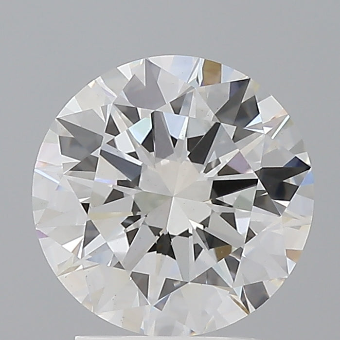 2.50 Carat Round Shaped, Excellent Cut, F Color, VS1 Clarity, IGI Certified Lab Grown Diamond
