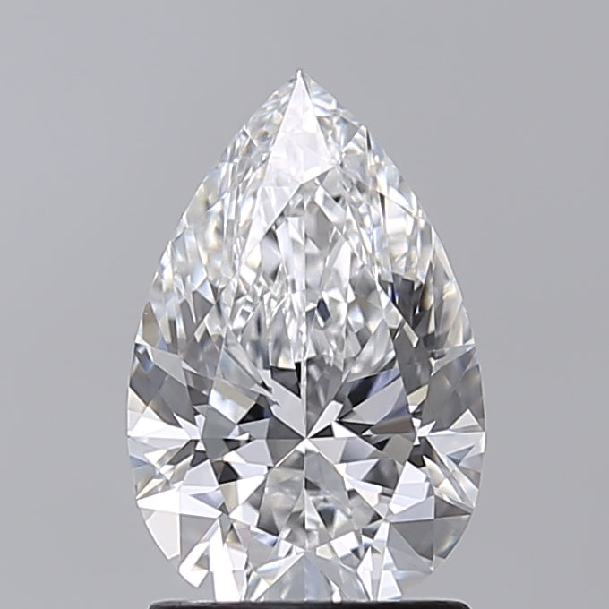 1.53 Carat Pear Shaped, Excellent Cut, D Color, VVS2 Clarity, IGI Certified Lab Grown Diamond