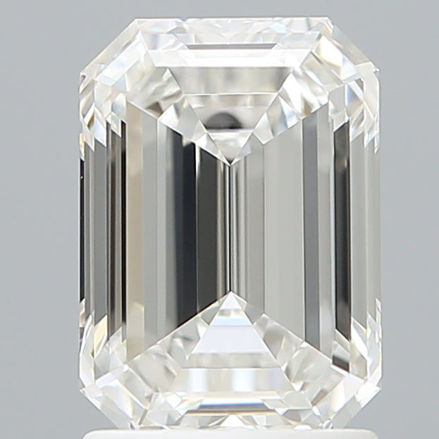 1.90 Carat Emerald Shaped, Ideal Cut, F Color, VVS2 Clarity, IGI Certified Lab Grown Diamond