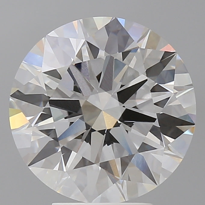 5.03 Carat Round Shaped, Ideal Cut, F Color, VVS2 Clarity, IGI Certified Lab Grown Diamond
