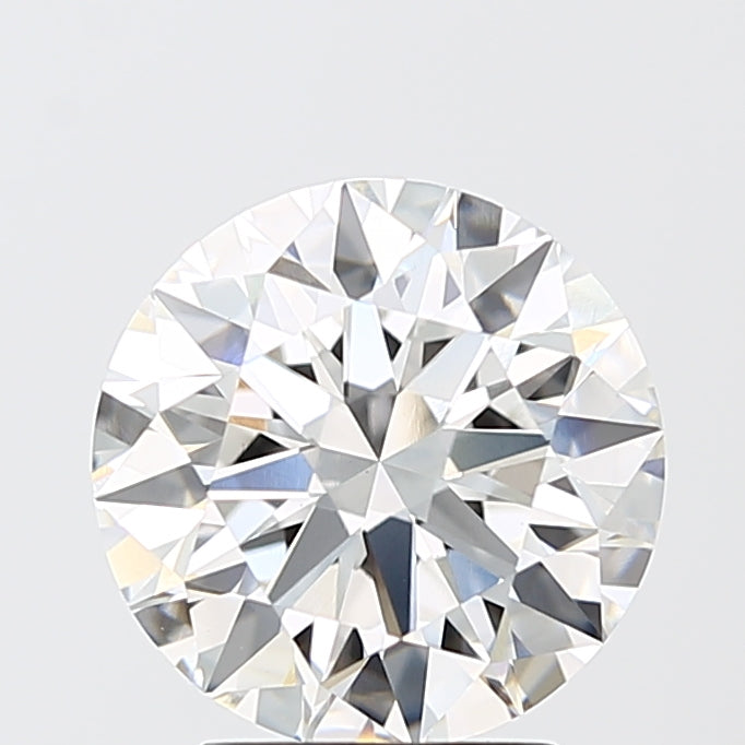 3.05 Carat Round Shaped, Ideal Cut, F Color, VVS2 Clarity, IGI Certified Lab Grown Diamond