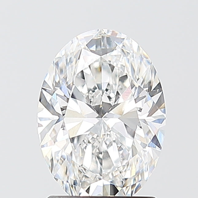 1.51 Carat Oval Shaped, Ideal Cut, D Color, VVS2 Clarity, IGI Certified Lab Grown Diamond
