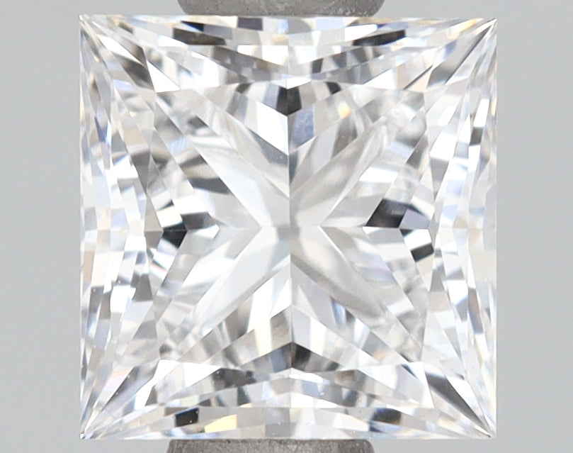 1.19 Carat Princess Shaped, Ideal Cut, D Color, VVS2 Clarity, IGI Certified Lab Grown Diamond