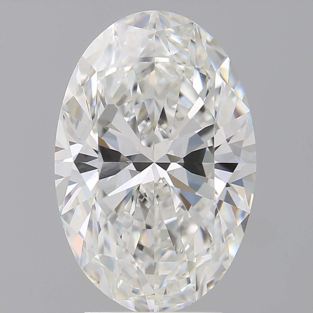 4.07 Carat Oval Shaped, Ideal Cut, F Color, VVS2 Clarity, IGI Certified Lab Grown Diamond