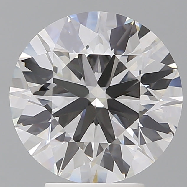 4.05 Carat Round Shaped, Ideal Cut, F Color, VVS2 Clarity, IGI Certified Lab Grown Diamond