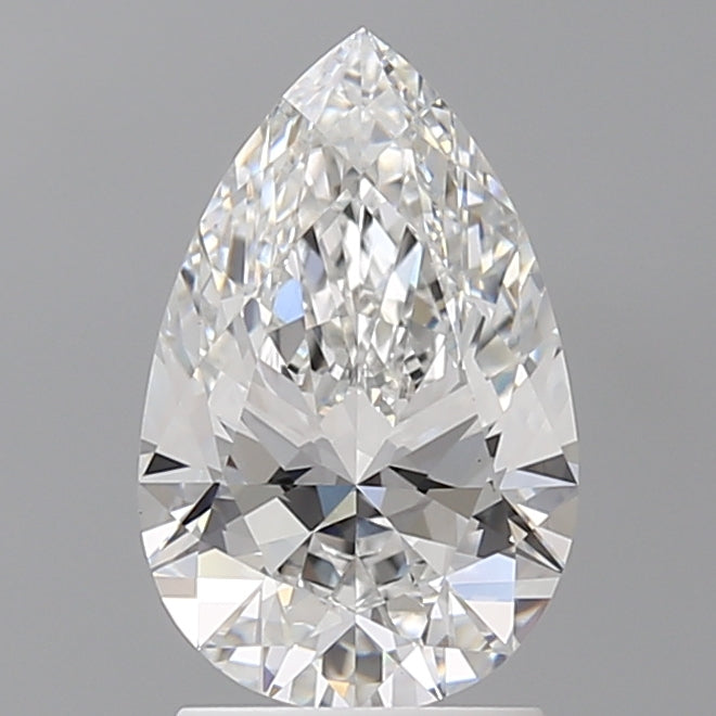 2.03 Carat Pear Shaped, Ideal Cut, E Color, VVS2 Clarity, IGI Certified Lab Grown Diamond