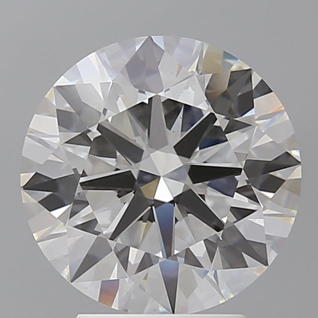 3.55 Carat Round Shaped, Ideal Cut, F Color, VS1 Clarity, IGI Certified Lab Grown Diamond