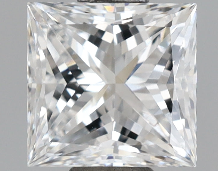 1.01 Carat Princess Shaped, Ideal Cut, D Color, VVS1 Clarity, IGI Certified Lab Grown Diamond