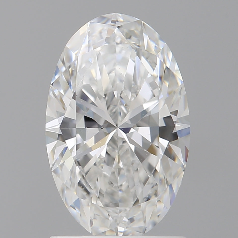 1.52 Carat Oval Shaped, Ideal Cut, E Color, VVS2 Clarity, IGI Certified Lab Grown Diamond