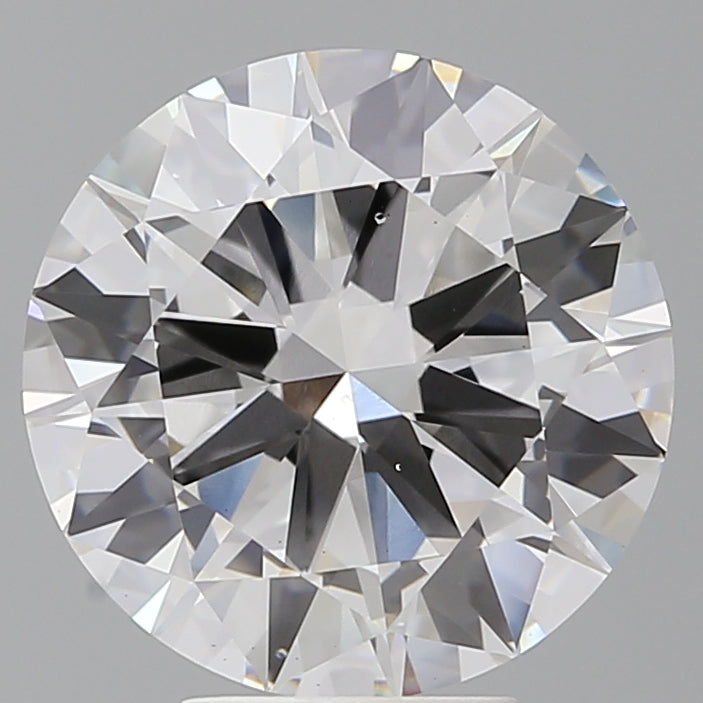 5.50 Carat Round Shaped, Excellent Cut, F Color, VS1 Clarity, IGI Certified Lab Grown Diamond