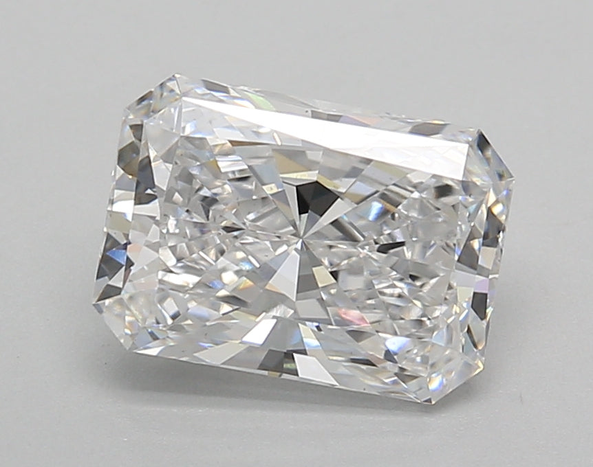 2.02 Carat Radiant Shaped, Excellent Cut, D Color, VS1 Clarity, IGI Certified Lab Grown Diamond