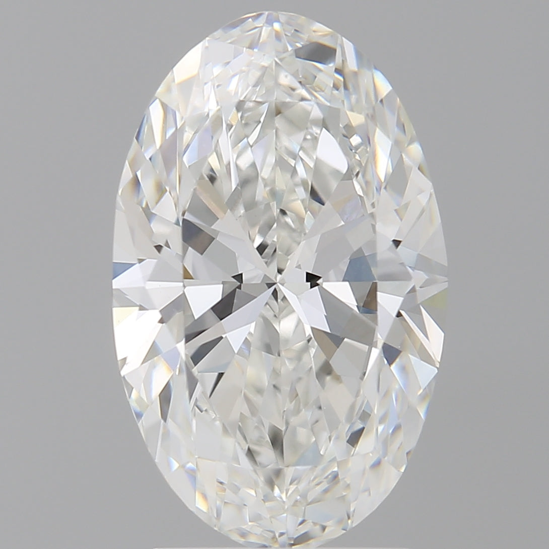 3.01 Carat Oval Shaped, Ideal Cut, F Color, VVS2 Clarity, IGI Certified Lab Grown Diamond