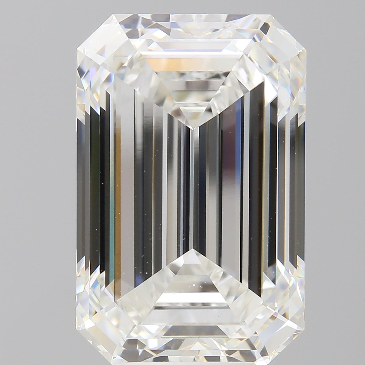 10.07 Carat Emerald Shaped, Ideal Cut, F Color, VVS2 Clarity, IGI Certified Lab Grown Diamond