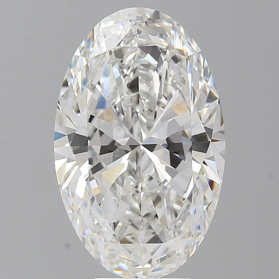 6.57 Carat Oval Shaped, Ideal Cut, E Color, VVS2 Clarity, IGI Certified Lab Grown Diamond