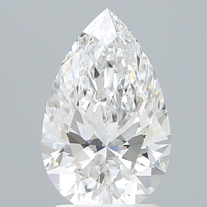 2.25 Carat Pear Shaped, Ideal Cut, E Color, VVS2 Clarity, IGI Certified Lab Grown Diamond