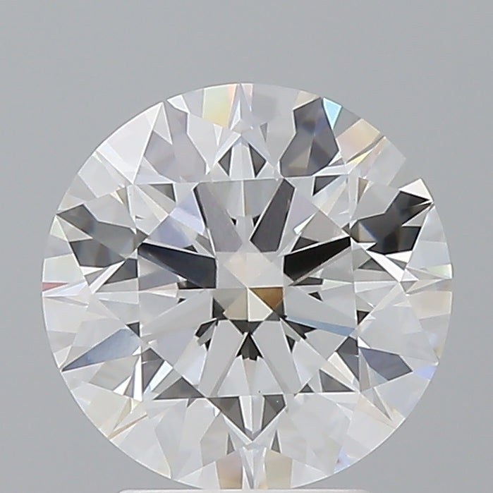 2.60 Carat Round Shaped, Ideal Cut, E Color, VVS2 Clarity, IGI Certified Lab Grown Diamond