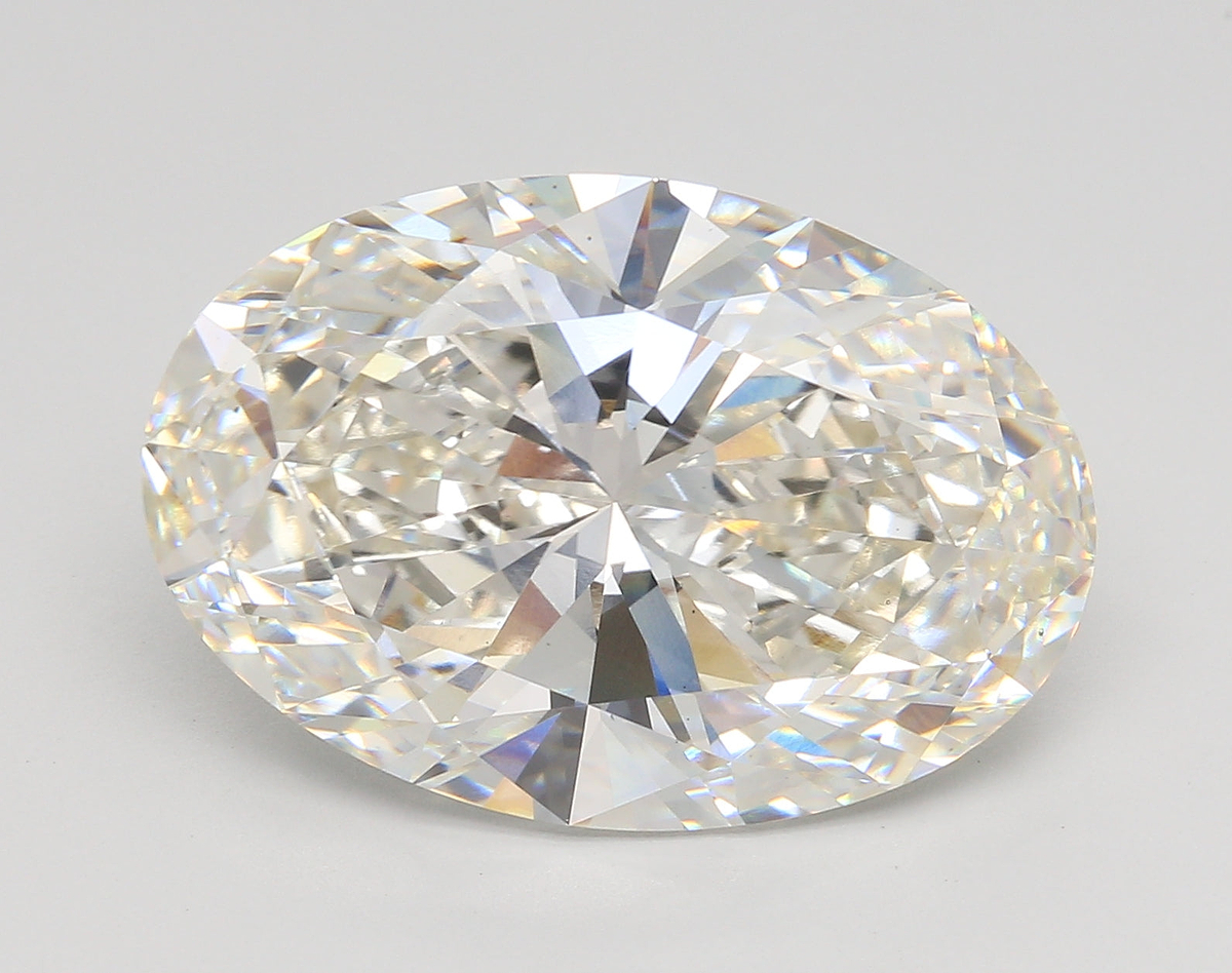 12.25 Carat Oval Shaped, Ideal Cut, H Color, VS1 Clarity, IGI Certified Lab Grown Diamond