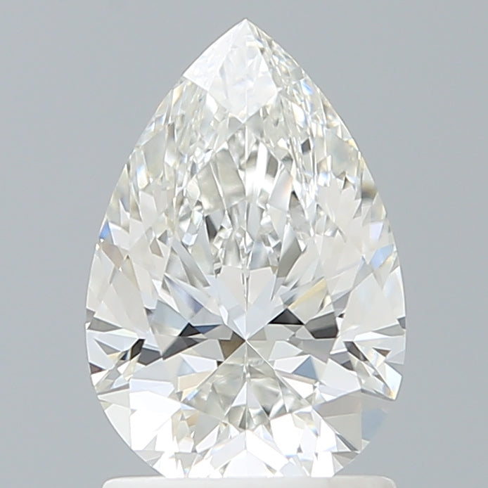 1.52 Carat Pear Shaped, Ideal Cut, F Color, VVS2 Clarity, IGI Certified Lab Grown Diamond