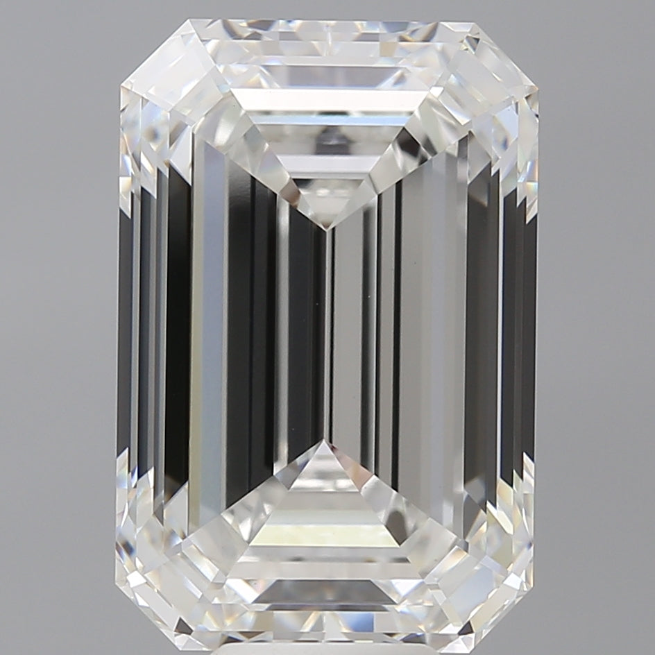 11.58 Carat Emerald Shaped, Ideal Cut, F Color, VVS2 Clarity, IGI Certified Lab Grown Diamond