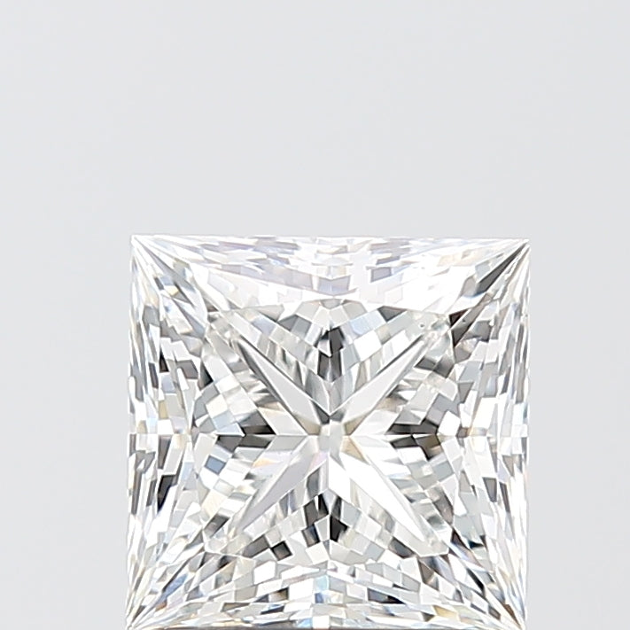 2.10 Carat Princess Shaped, Ideal Cut, F Color, VS1 Clarity, IGI Certified Lab Grown Diamond
