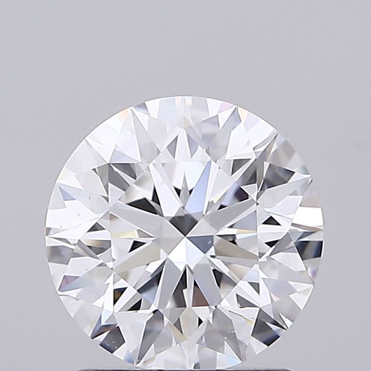 1.54 Carat Round Shaped, Ideal Cut, D Color, VS1 Clarity, IGI Certified Lab Grown Diamond