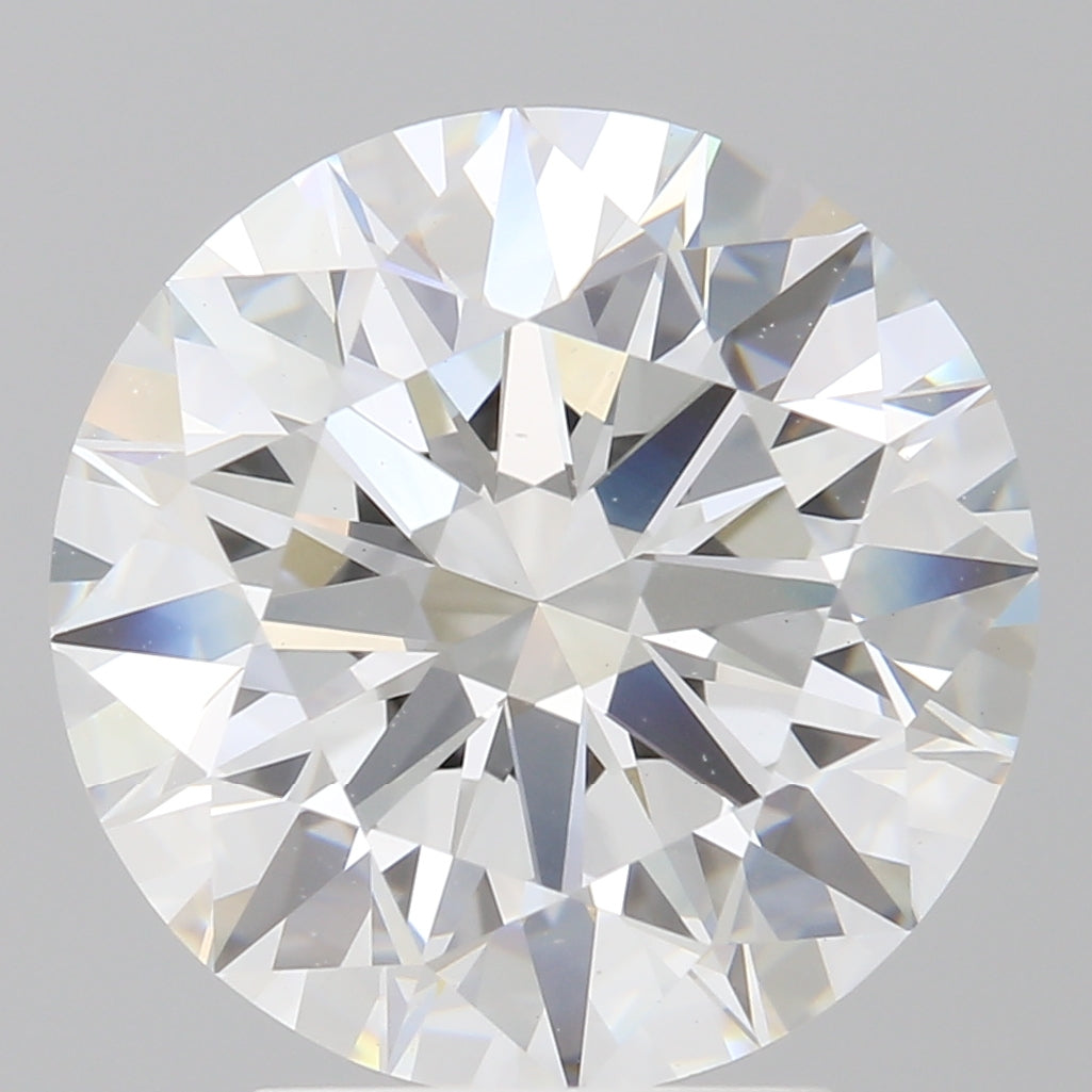 4.10 Carat Round Shaped, Ideal Cut, E Color, VVS2 Clarity, IGI Certified Lab Grown Diamond