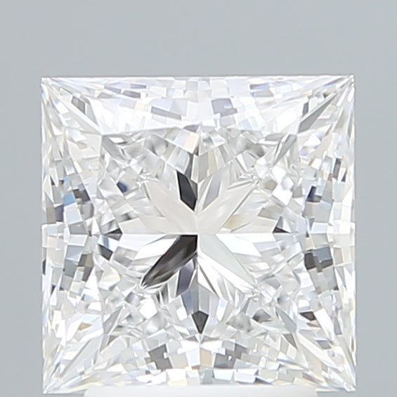 3.15 Carat Princess Shaped, Ideal Cut, D Color, VVS2 Clarity, IGI Certified Lab Grown Diamond