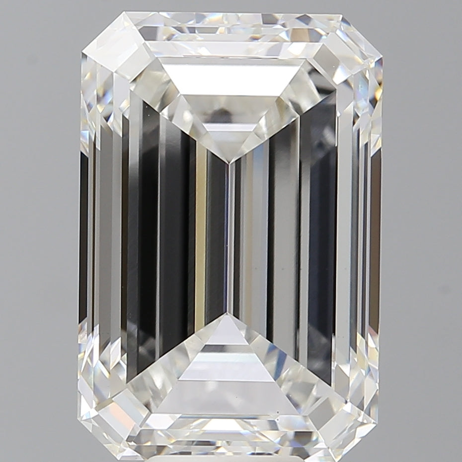 11.57 Carat Emerald Shaped, Ideal Cut, F Color, VS1 Clarity, IGI Certified Lab Grown Diamond