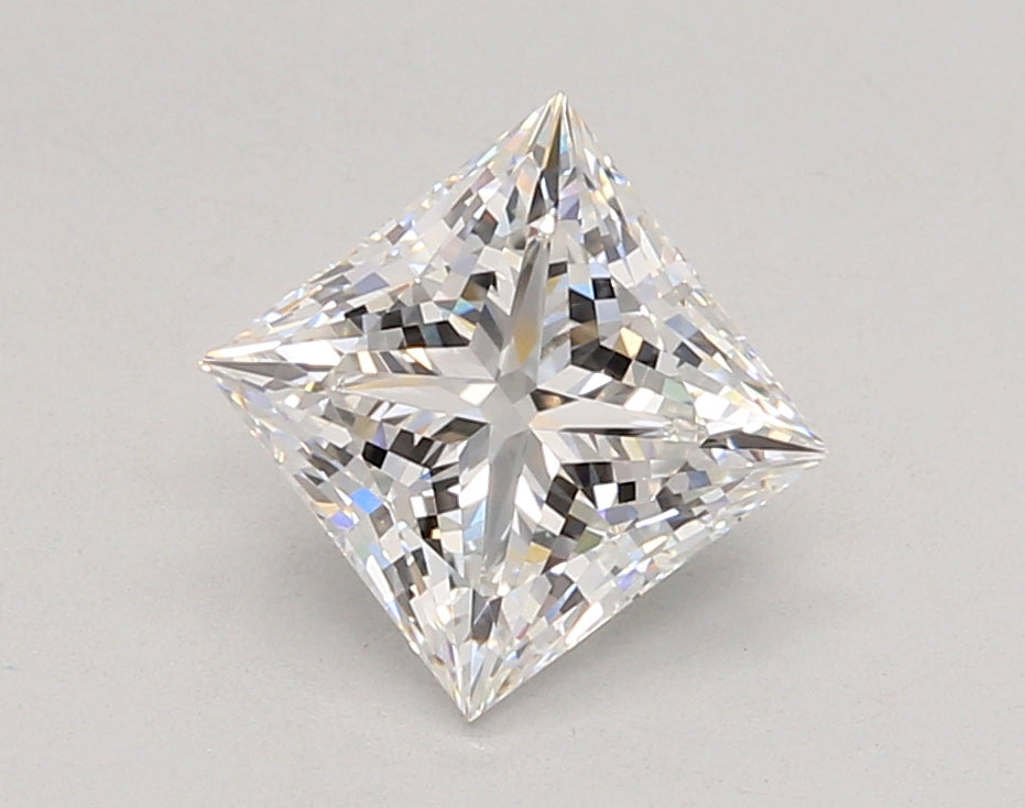 2.05 Carat Princess Shaped, Ideal Cut, E Color, VVS2 Clarity, IGI Certified Lab Grown Diamond