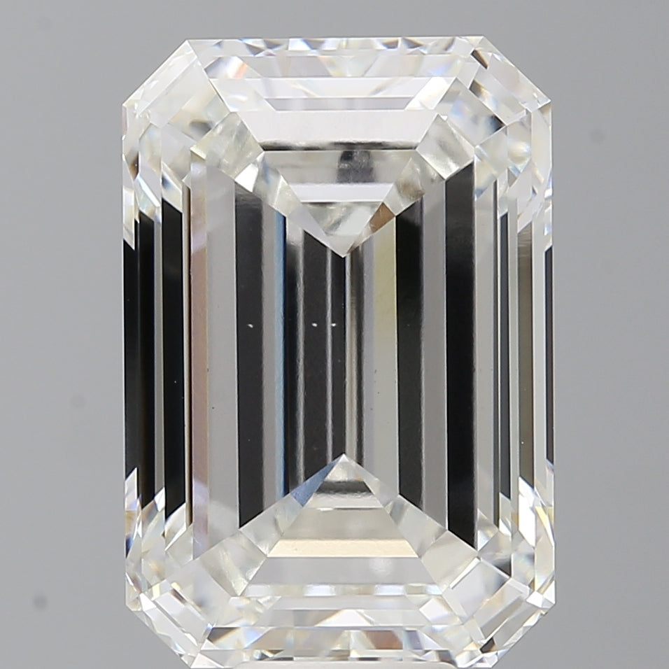 12.02 Carat Emerald Shaped, Ideal Cut, G Color, VS1 Clarity, IGI Certified Lab Grown Diamond
