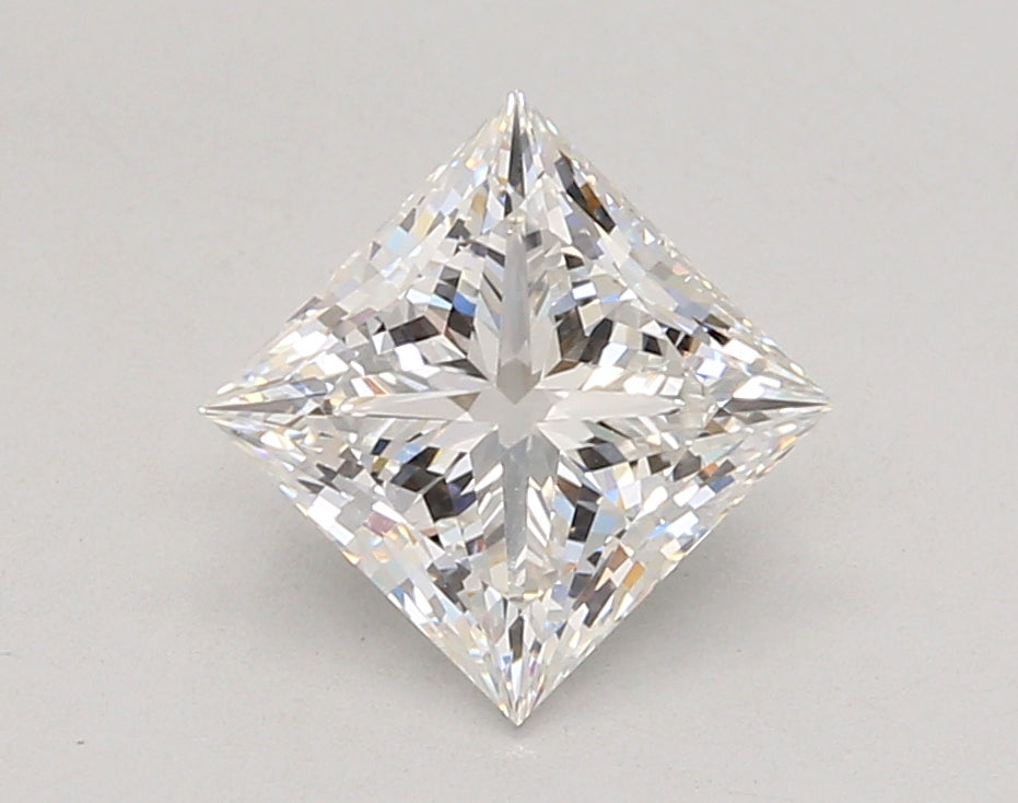 2.05 Carat Princess Shaped, Ideal Cut, F Color, VVS2 Clarity, IGI Certified Lab Grown Diamond