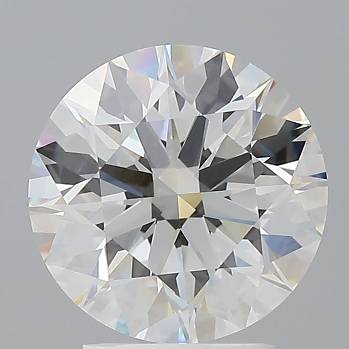 3.07 Carat Round Shaped, Ideal Cut, F Color, VVS2 Clarity, IGI Certified Lab Grown Diamond
