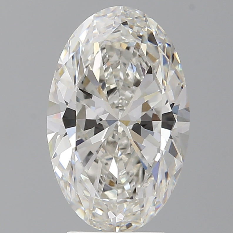 4.09 Carat Oval Shaped, Ideal Cut, F Color, VVS2 Clarity, IGI Certified Lab Grown Diamond
