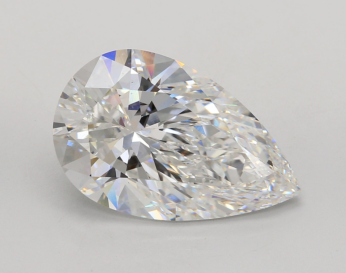 11.07 Carat Pear Shaped, Ideal Cut, E Color, VS1 Clarity, IGI Certified Lab Grown Diamond