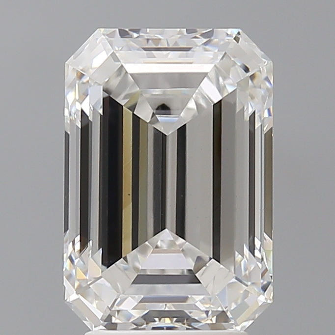 4.05 Carat Emerald Shaped, Ideal Cut, E Color, VVS2 Clarity, IGI Certified Lab Grown Diamond