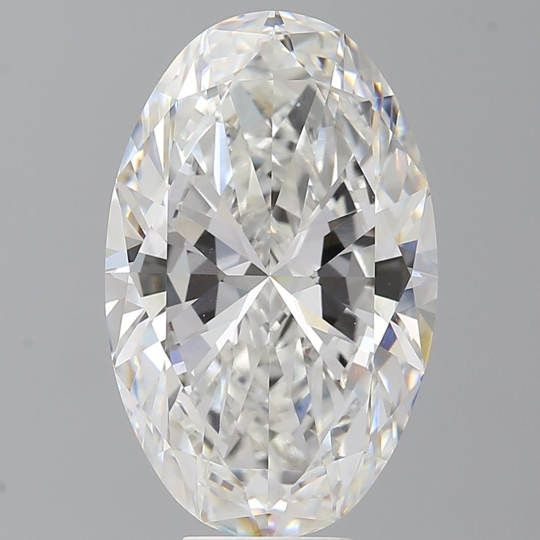 9.53 Carat Oval Shaped, Ideal Cut, F Color, VVS2 Clarity, IGI Certified Lab Grown Diamond