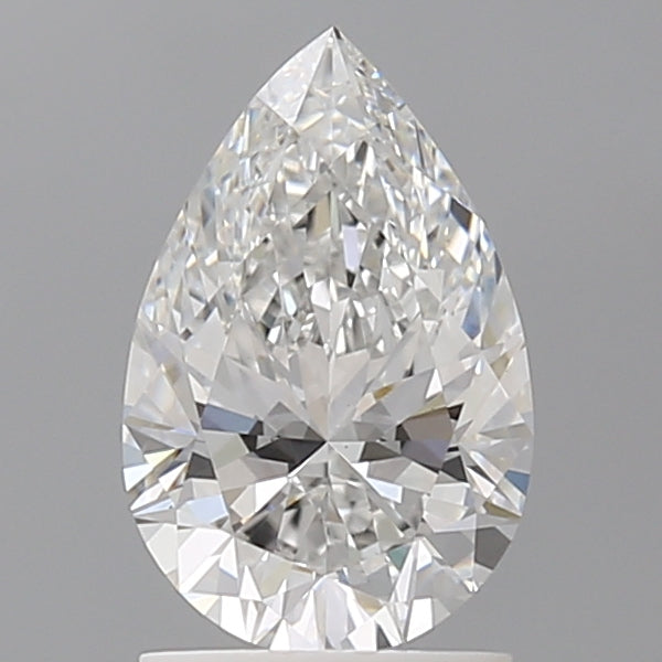 1.55 Carat Pear Shaped, Ideal Cut, E Color, VVS2 Clarity, IGI Certified Lab Grown Diamond