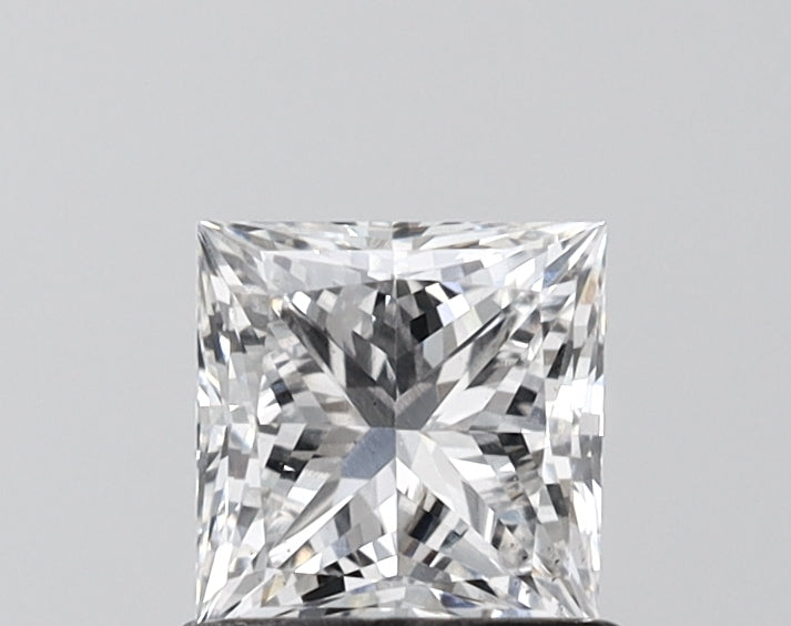 1.02 Carat Princess Shaped, Ideal Cut, D Color, VS1 Clarity, IGI Certified Lab Grown Diamond