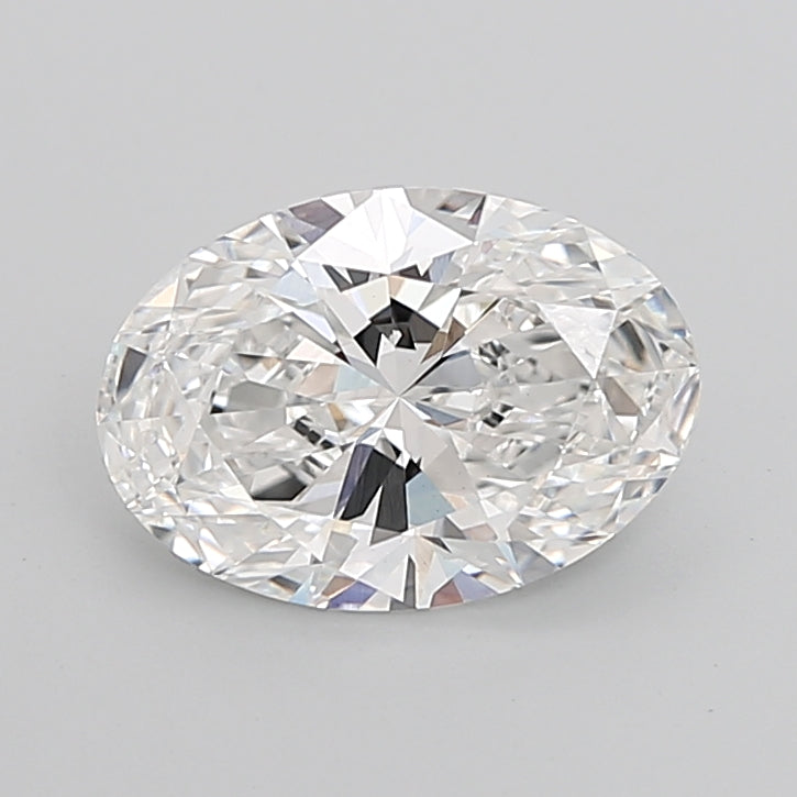 5.08 Carat Oval Shaped, Ideal Cut, E Color, VVS2 Clarity, IGI Certified Lab Grown Diamond