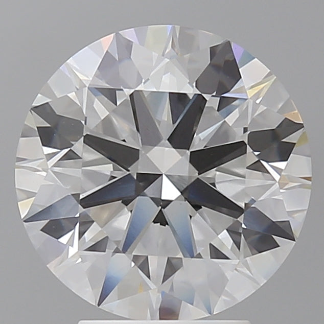 4.04 Carat Round Shaped, Ideal Cut, E Color, VVS2 Clarity, IGI Certified Lab Grown Diamond