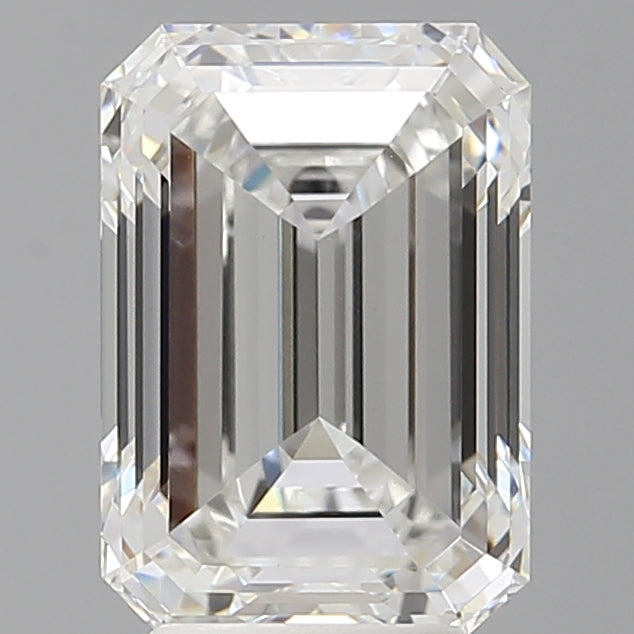 4.00 Carat Emerald Shaped, Ideal Cut, E Color, VVS2 Clarity, IGI Certified Lab Grown Diamond