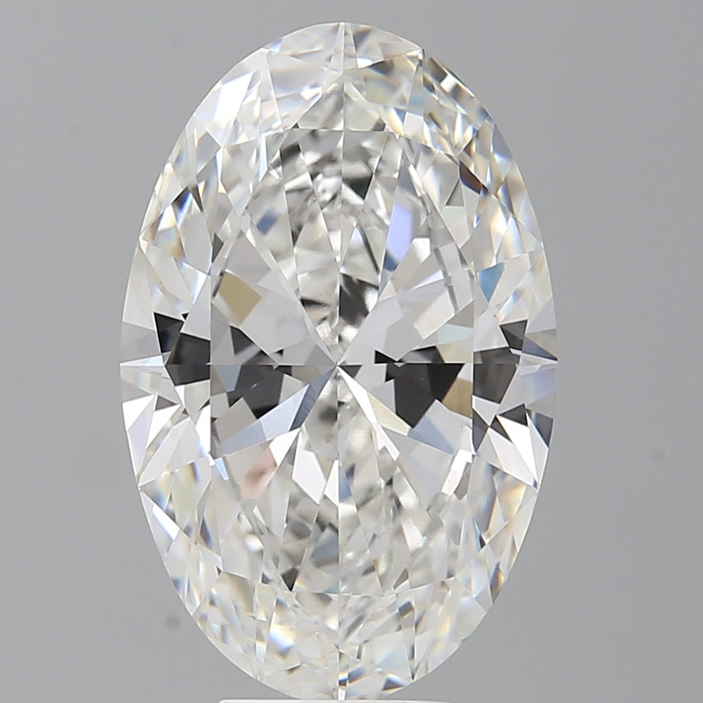 7.59 Carat Oval Shaped, Ideal Cut, F Color, VVS2 Clarity, IGI Certified Lab Grown Diamond