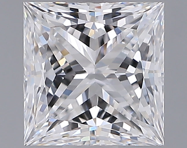 1.34 Carat Princess Shaped, Ideal Cut, D Color, VVS2 Clarity, IGI Certified Lab Grown Diamond