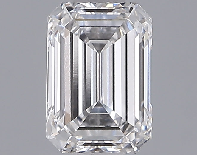 1.00 Carat Emerald Shaped, Ideal Cut, E Color, VVS2 Clarity, IGI Certified Lab Grown Diamond