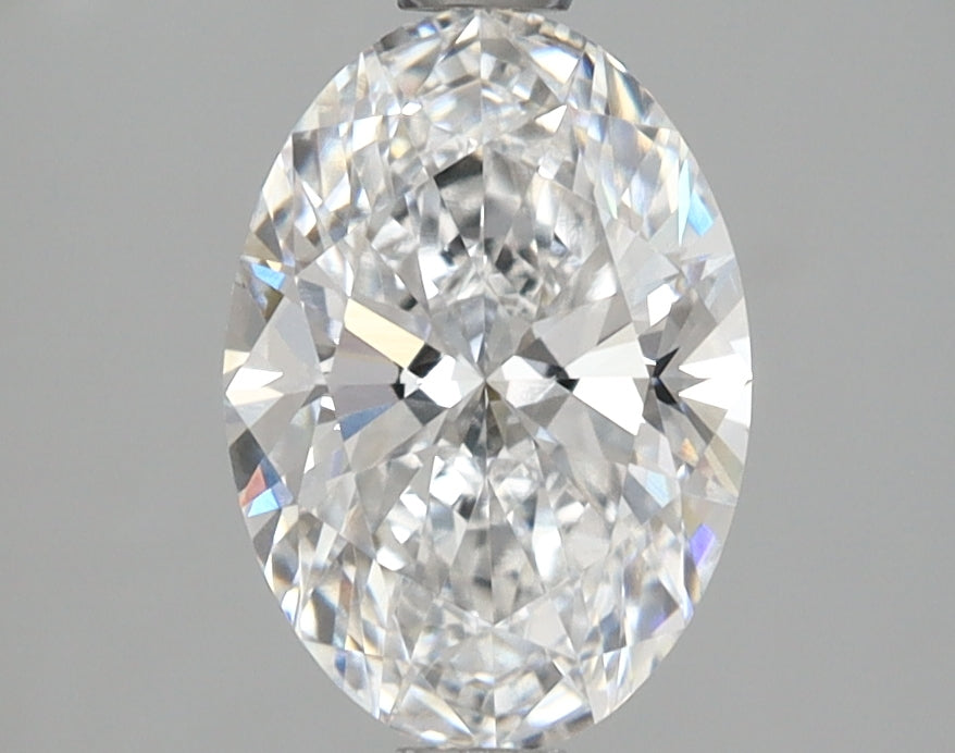 3.08 Carat Oval Shaped, Ideal Cut, D Color, VVS2 Clarity, IGI Certified Lab Grown Diamond