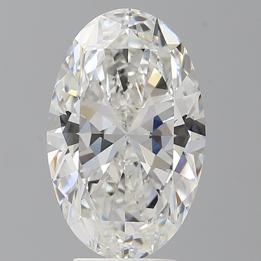 4.53 Carat Oval Shaped, Ideal Cut, F Color, VVS2 Clarity, IGI Certified Lab Grown Diamond