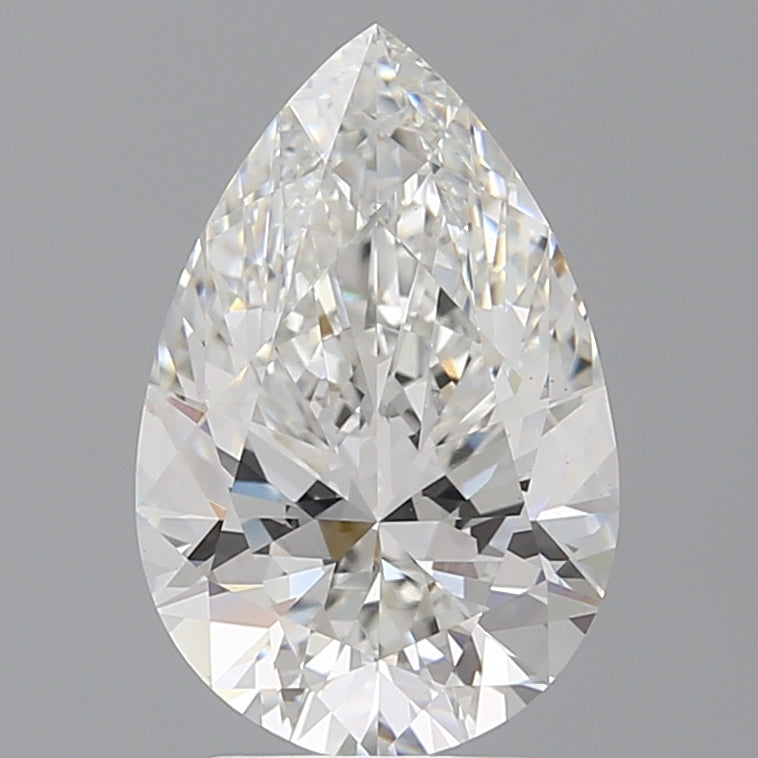 3.50 Carat Pear Shaped, Ideal Cut, F Color, VS1 Clarity, IGI Certified Lab Grown Diamond