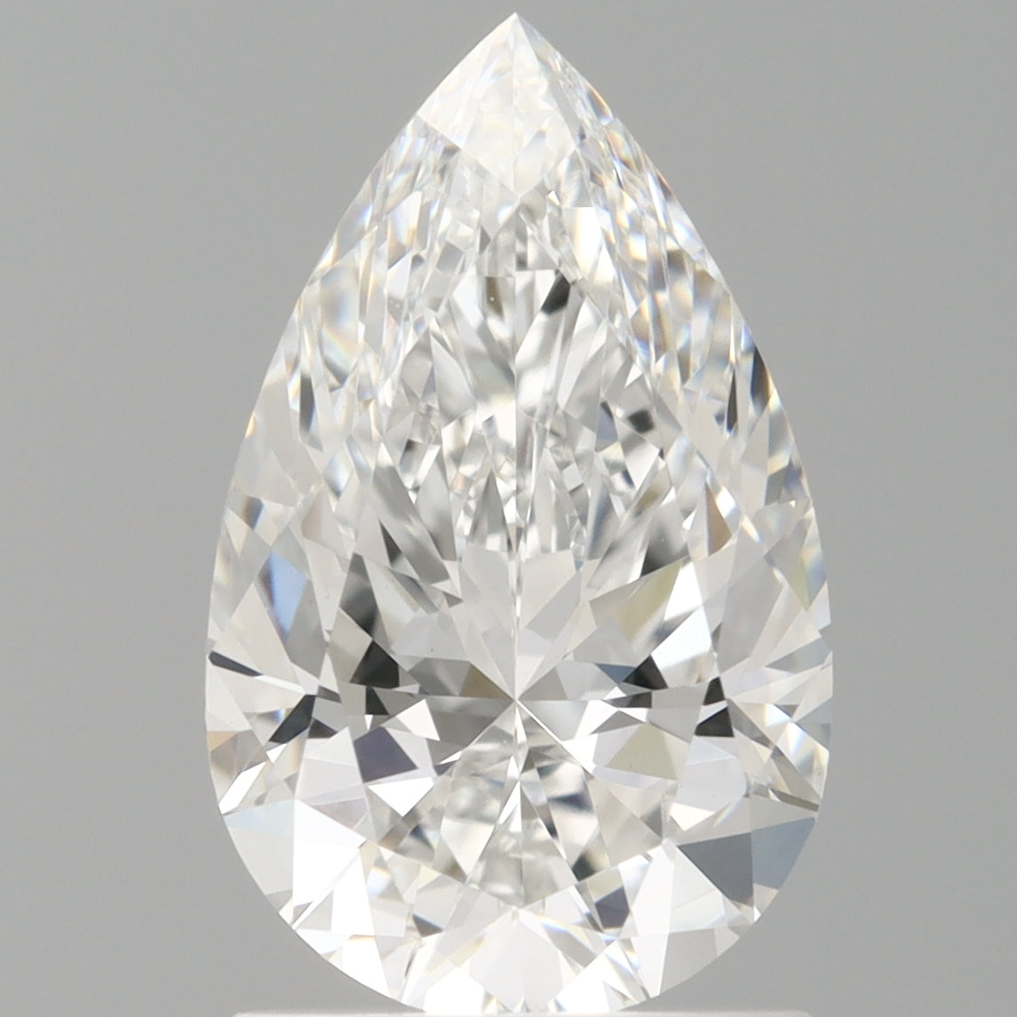1.59 Carat Pear Shaped, Ideal Cut, E Color, VVS2 Clarity, IGI Certified Lab Grown Diamond
