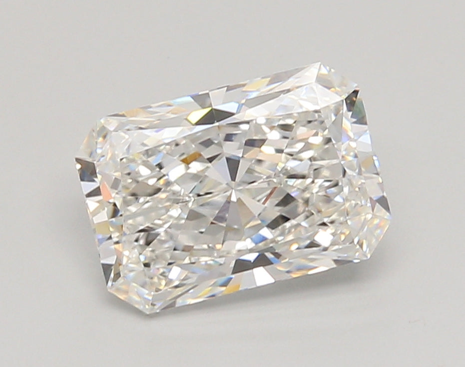 2.55 Carat Radiant Shaped, Ideal Cut, E Color, VVS2 Clarity, IGI Certified Lab Grown Diamond